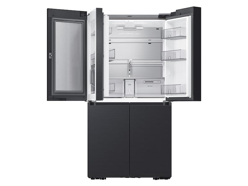 Samsung Bespoke Counter Depth 4-Door Flex™ Refrigerator (23 cu. ft.) in Matte Black Steel