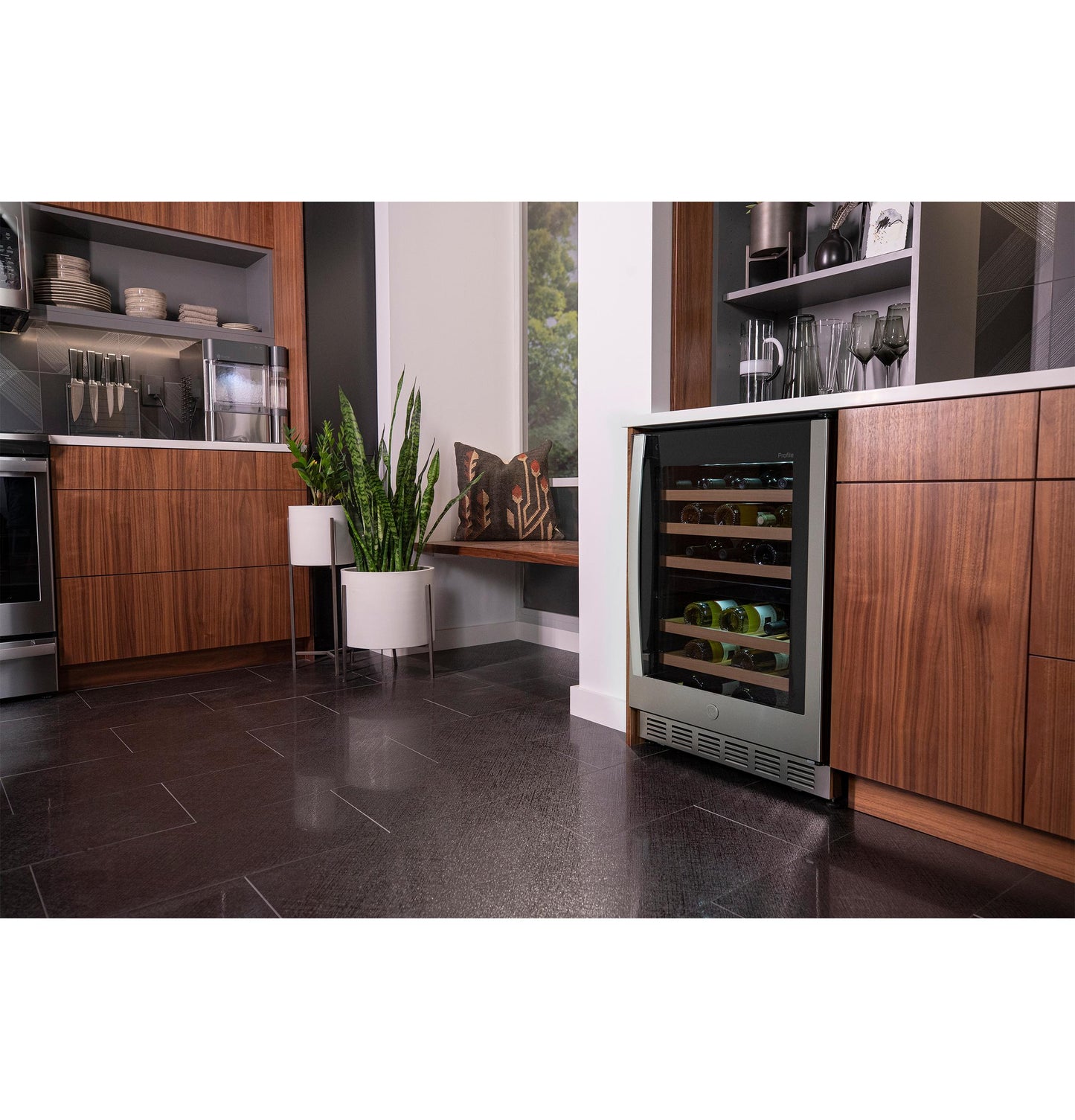 PWS06DSPSS GE Profile™ 44-Bottle Dual Zone Wine Cooler