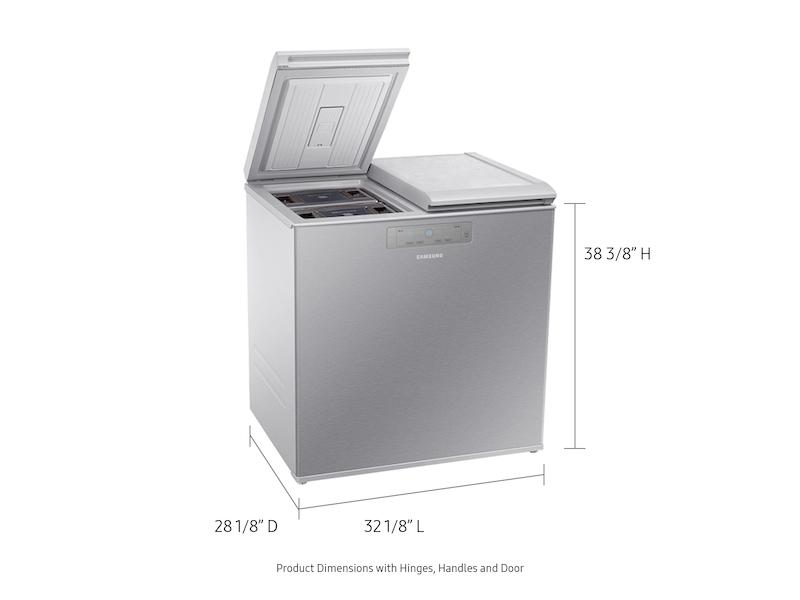 7.6 cu. ft. Kimchi & Specialty 2-Door Chest Refrigerator in Silver
