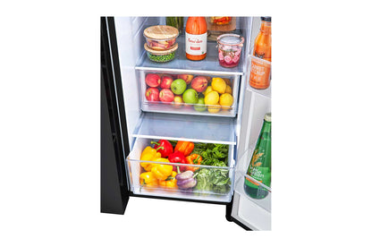 27 cu. ft. Side-by-Side Refrigerator with Smooth Touch Ice Dispenser