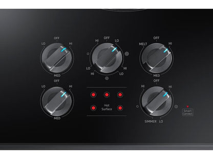 Samsung NZ36K6430RG 36" Smart Electric Cooktop in Black Stainless Steel