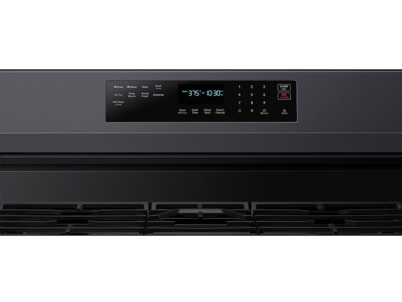 Samsung NX60A6711SG 6.0 cu. ft. Smart Freestanding Gas Range with No-Preheat Air Fry and Convection+ in Black Stainless Steel