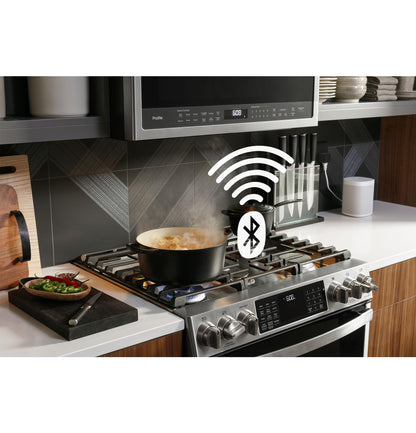 P2S930YPFS GE Profile™ 30" Smart Dual Fuel Slide-In Front-Control Fingerprint Resistant Range