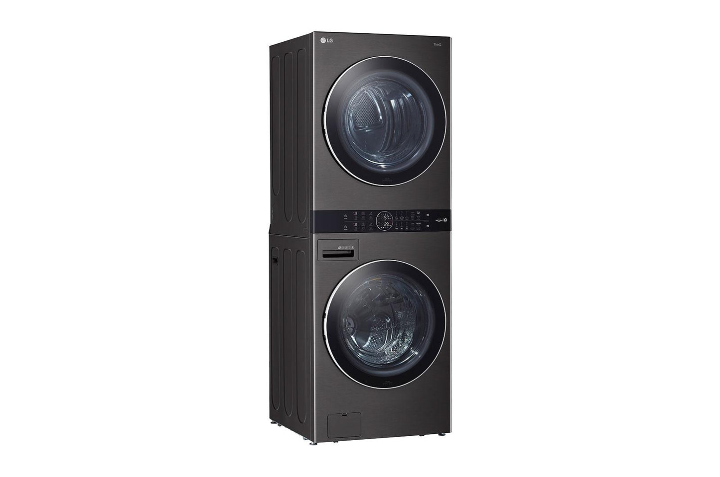 WKEX200HBA LG WashTower™ 4.5 cu. ft. Washer and 7.4 cu. ft. Electric Dryer - Black Steel