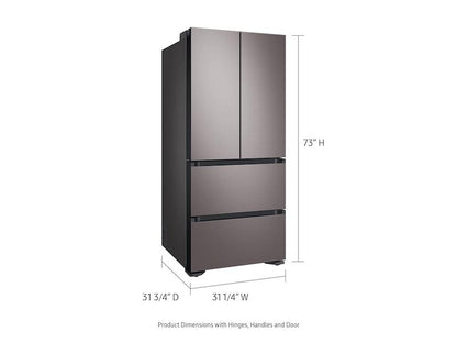 Samsung 17.3 cu. ft. Smart Kimchi & Specialty 4-Door French Door Refrigerator in Platinum Bronze