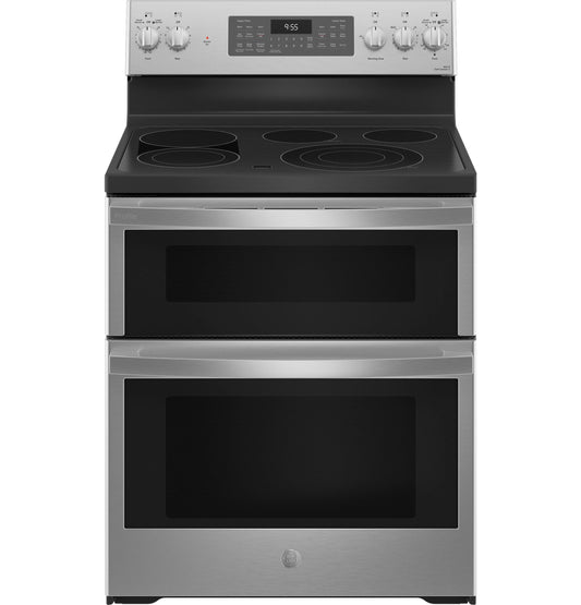 PB965YPFS GE Profile™ 30" Smart Free-Standing Electric Double Oven Convection Range with No Preheat Air Fry