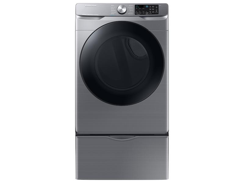 Samsung DVE45B6300P 7.5 cu. ft. Smart Electric Dryer with Steam Sanitize+ in Platinum