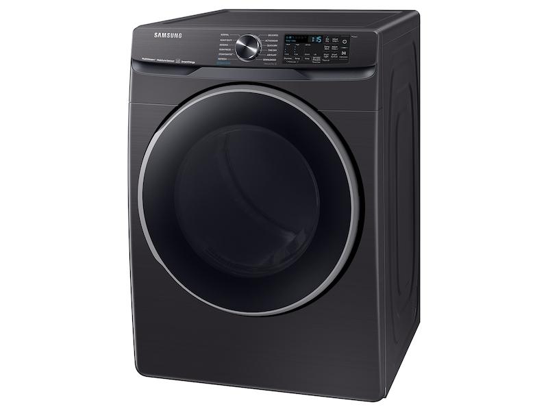 Samsung 7.5 cu. ft. Smart Gas Dryer with Steam Sanitize  in Brushed Black