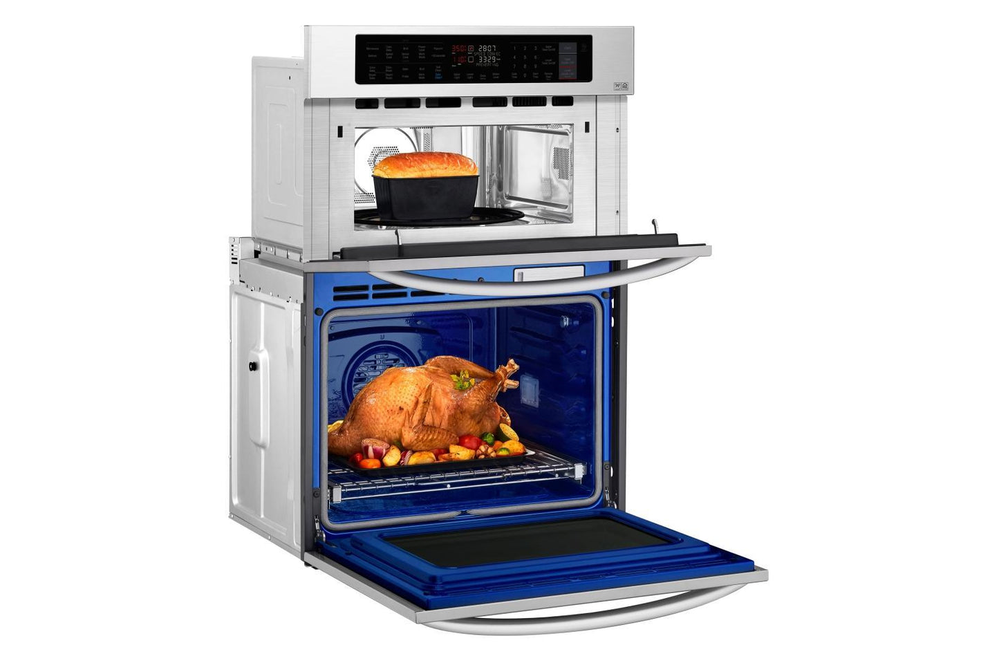 1.7/4.7 cu. ft. Smart wi-fi Enabled Combination Double Wall Oven