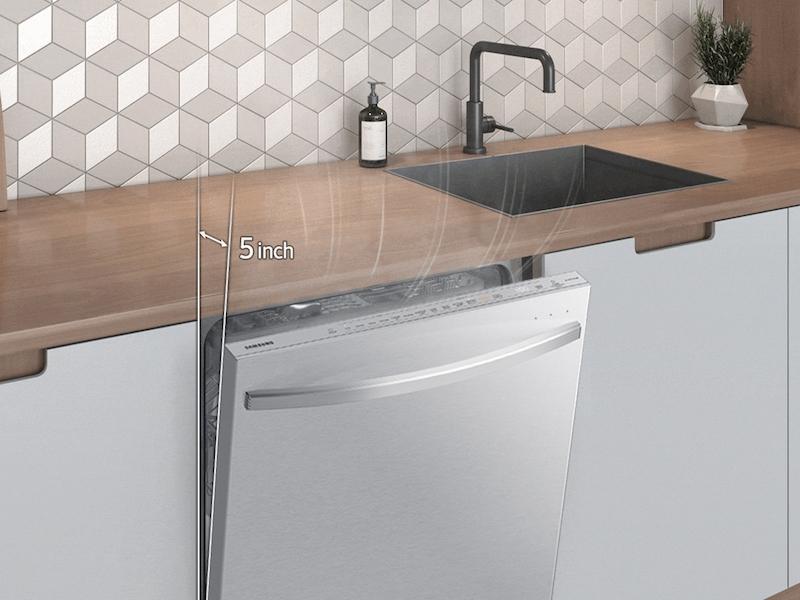 Samsung DW80B7071US AutoRelease Smart 42dBA Dishwasher with StormWash+™ and Smart Dry in Stainless Steel