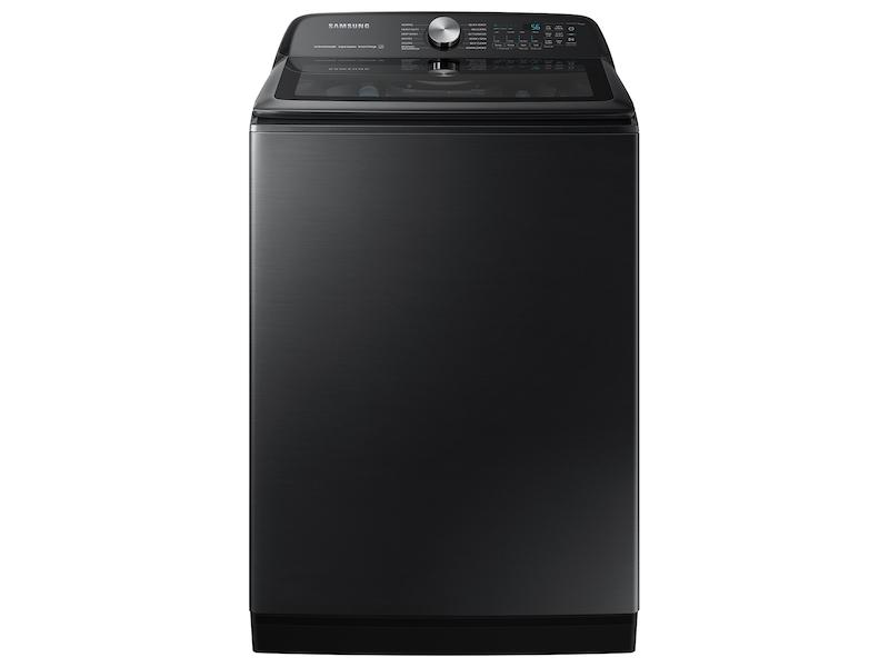 5.1 cu. ft. Smart Top Load Washer with ActiveWave™ Agitator and Super Speed Wash in Brushed Black
