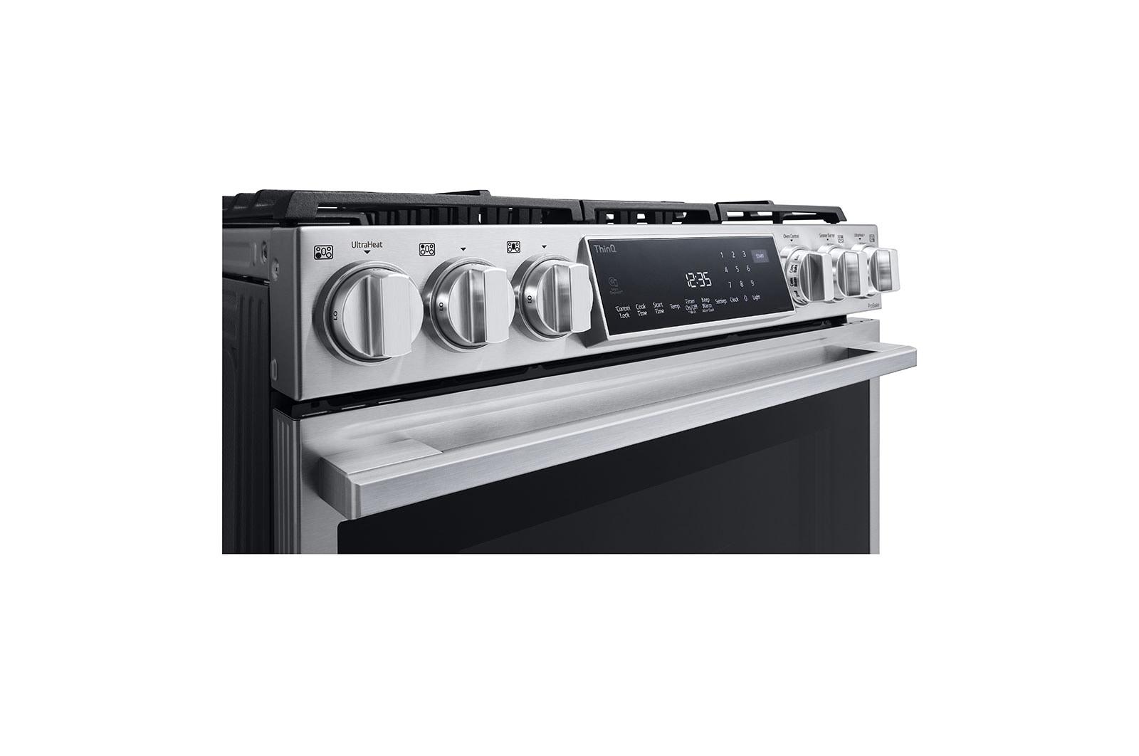 LG STUDIO 6.3 cu. ft. InstaView® Gas Slide-in Range with ProBake Convection® and Air Fry