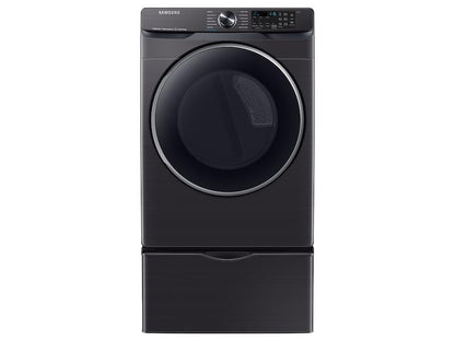 Samsung DVE50A8500V 7.5 cu. ft. Smart Electric Dryer with Steam Sanitize+ in Brushed Black