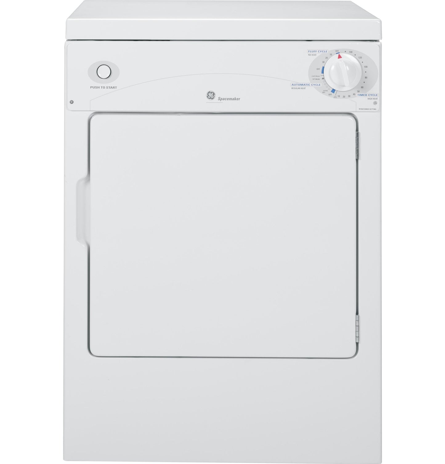 DSKP333ECWW GE Spacemaker® 120V 3.6 cu. ft. Capacity Portable Electric Dryer