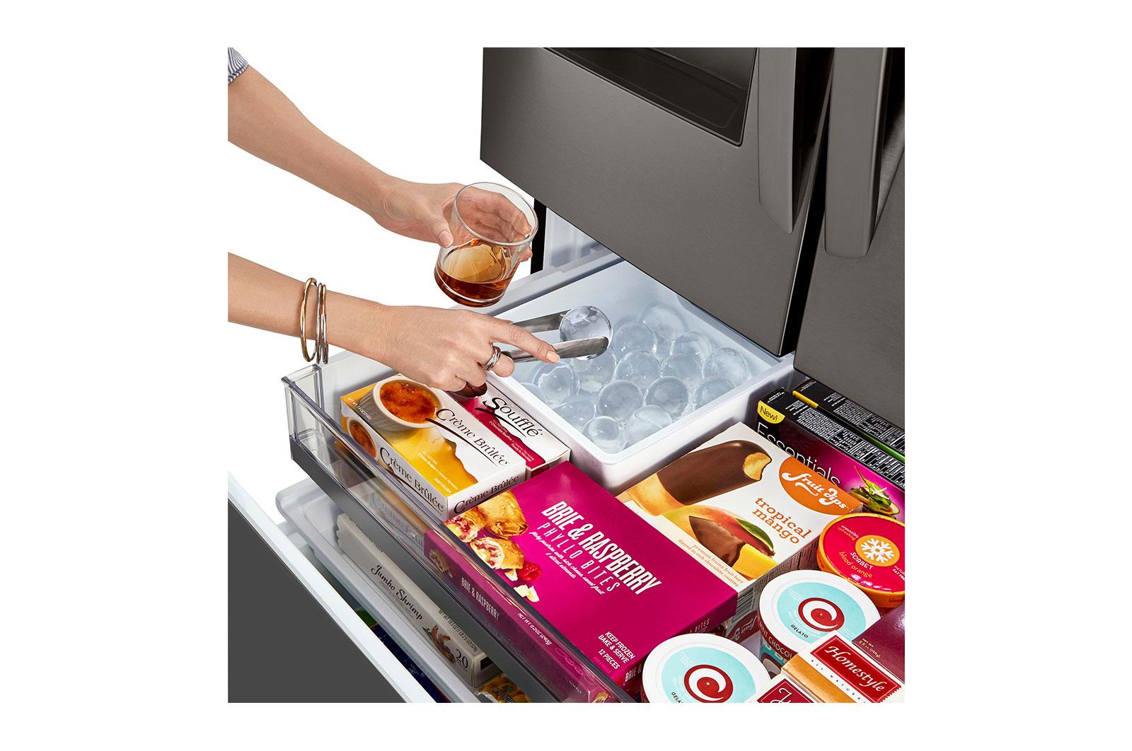 Lg LRFXC2416D 24 cu. ft. Smart Counter-Depth Refrigerator with Craft Ice™