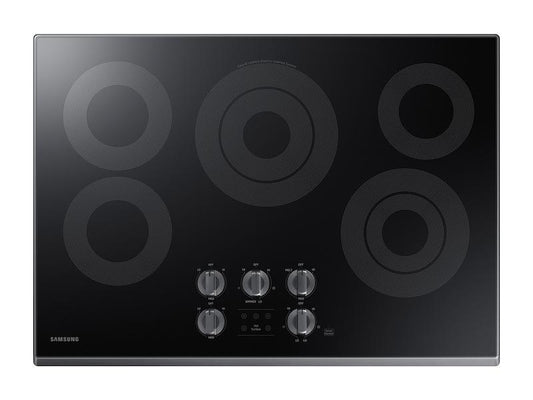 Samsung NZ30K6330RG 30" Smart Electric Cooktop in Black Stainless Steel