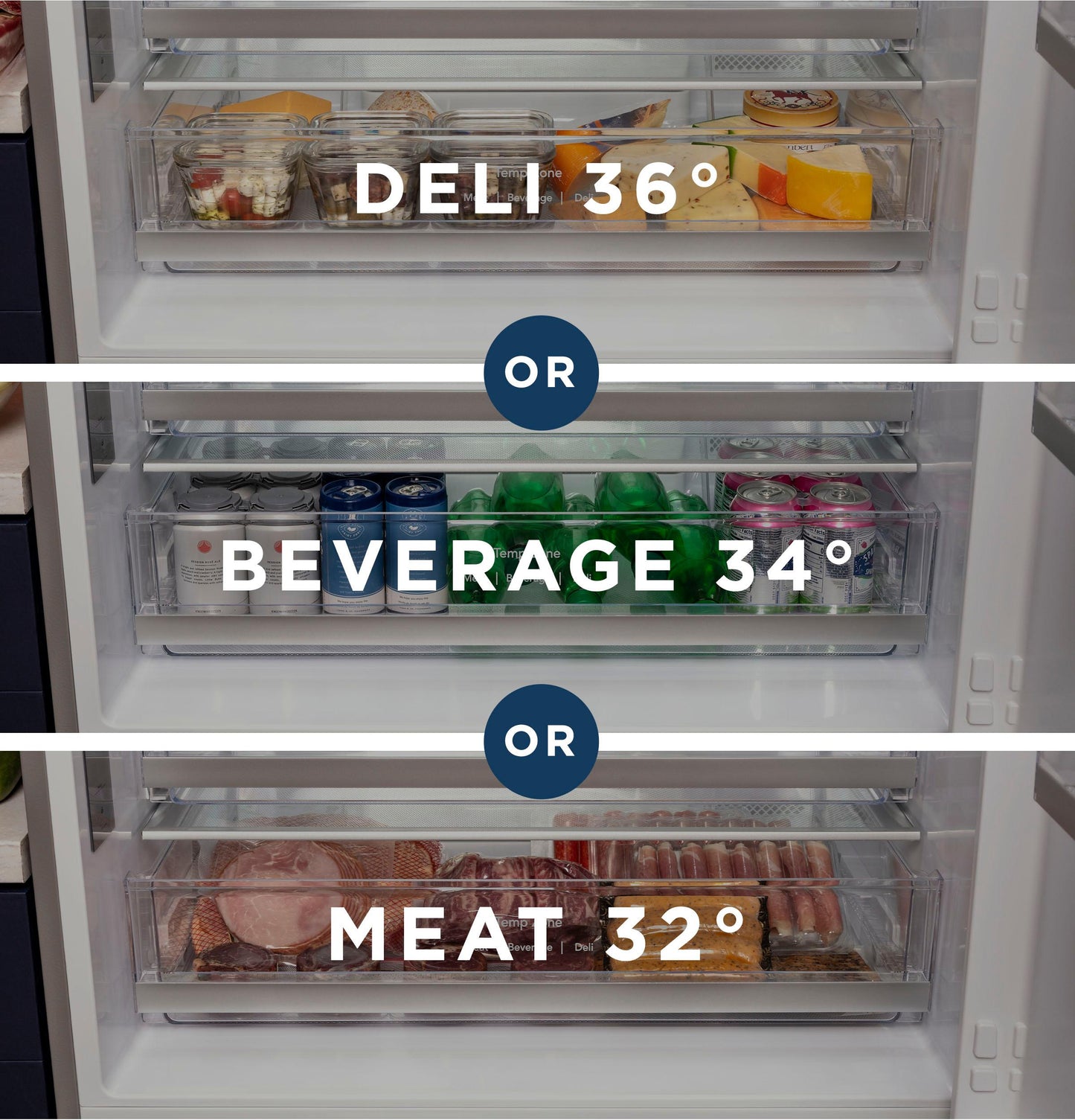 GBE17HYRFS GE® ENERGY STAR® 17.7 Cu. Ft. Counter-Depth Bottom-Freezer Refrigerator