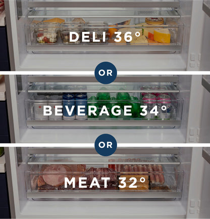 GBE17HYRFS GE® ENERGY STAR® 17.7 Cu. Ft. Counter-Depth Bottom-Freezer Refrigerator