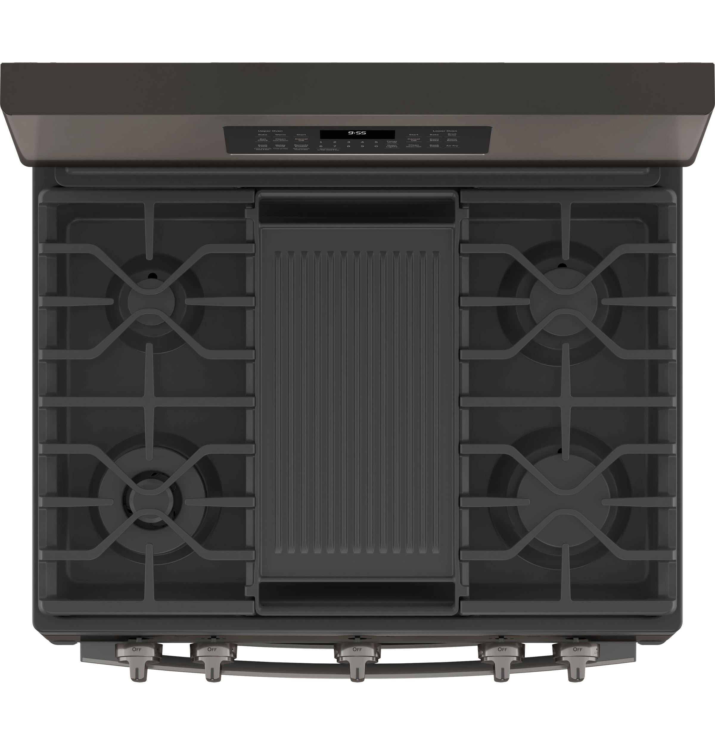 PGB965BPTS GE Profile™ 30" Free-Standing Gas Double Oven Convection Range with No Preheat Air Fry