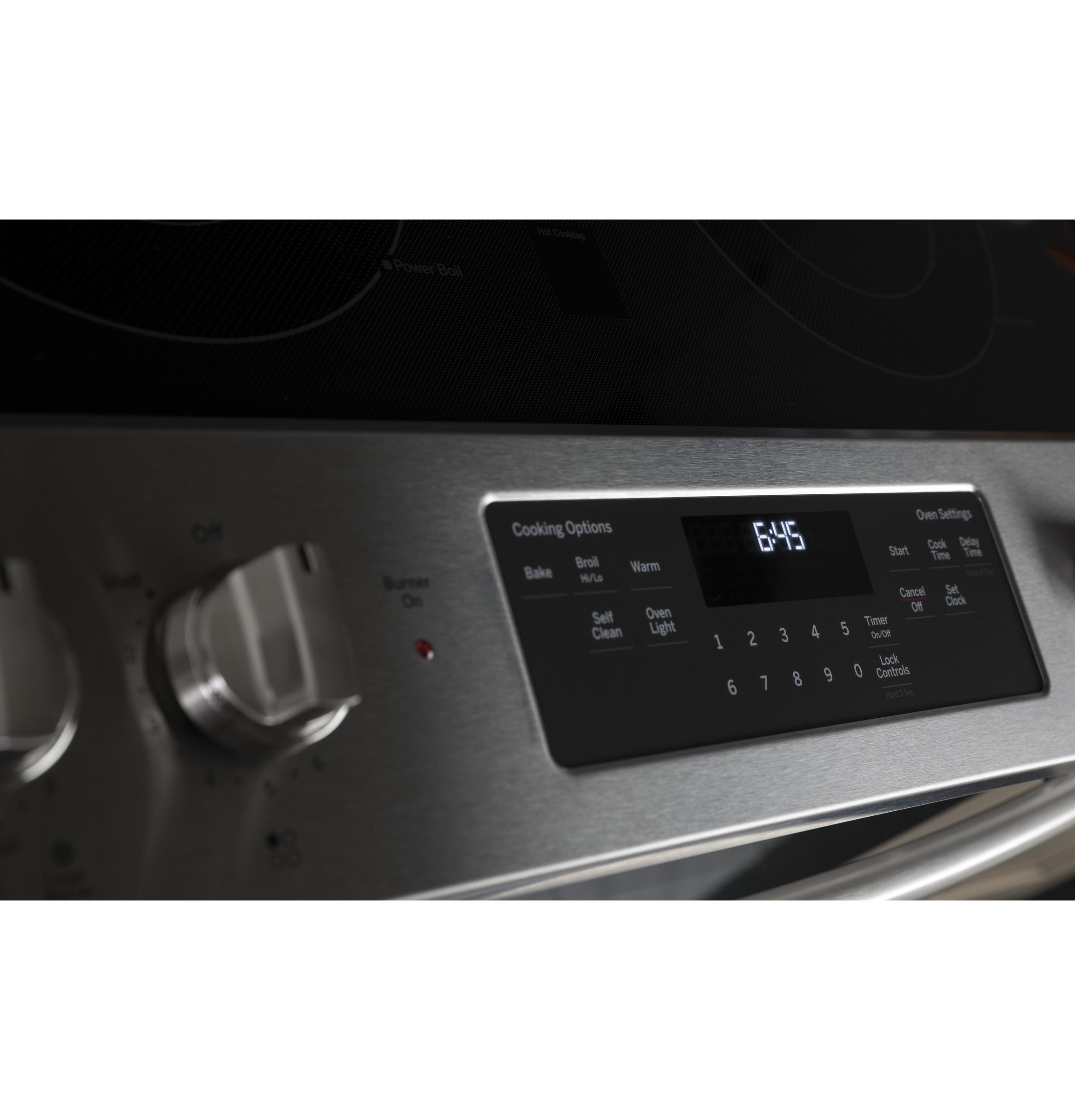 GE® 30" Slide-In Electric Range