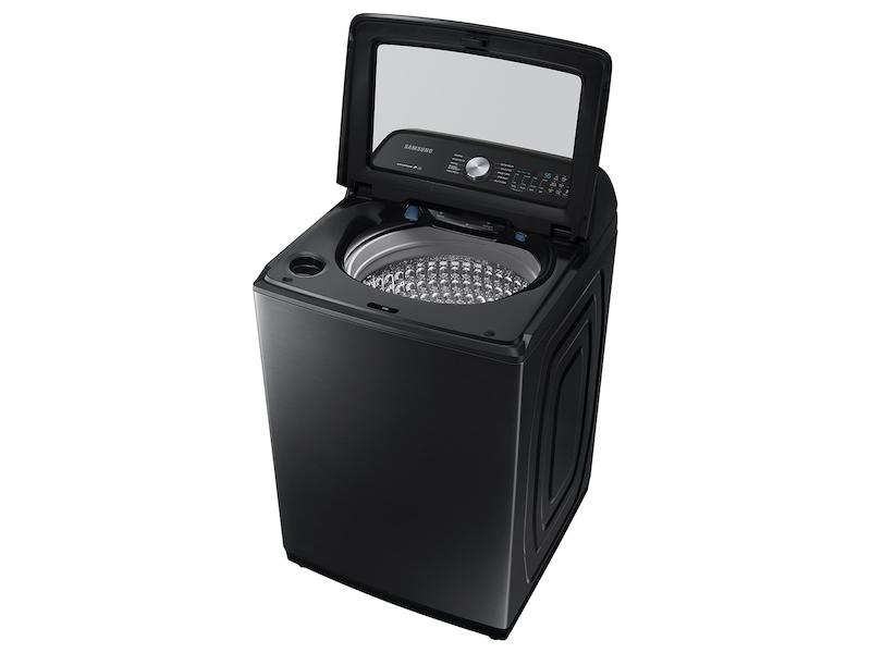 Samsung 5.0 cu. ft. Capacity Top Load Washer with Active WaterJet in Brushed Black