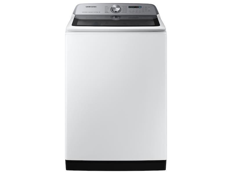 5.2 cu. ft. Large Capacity Smart Top Load Washer with Super Speed Wash in White