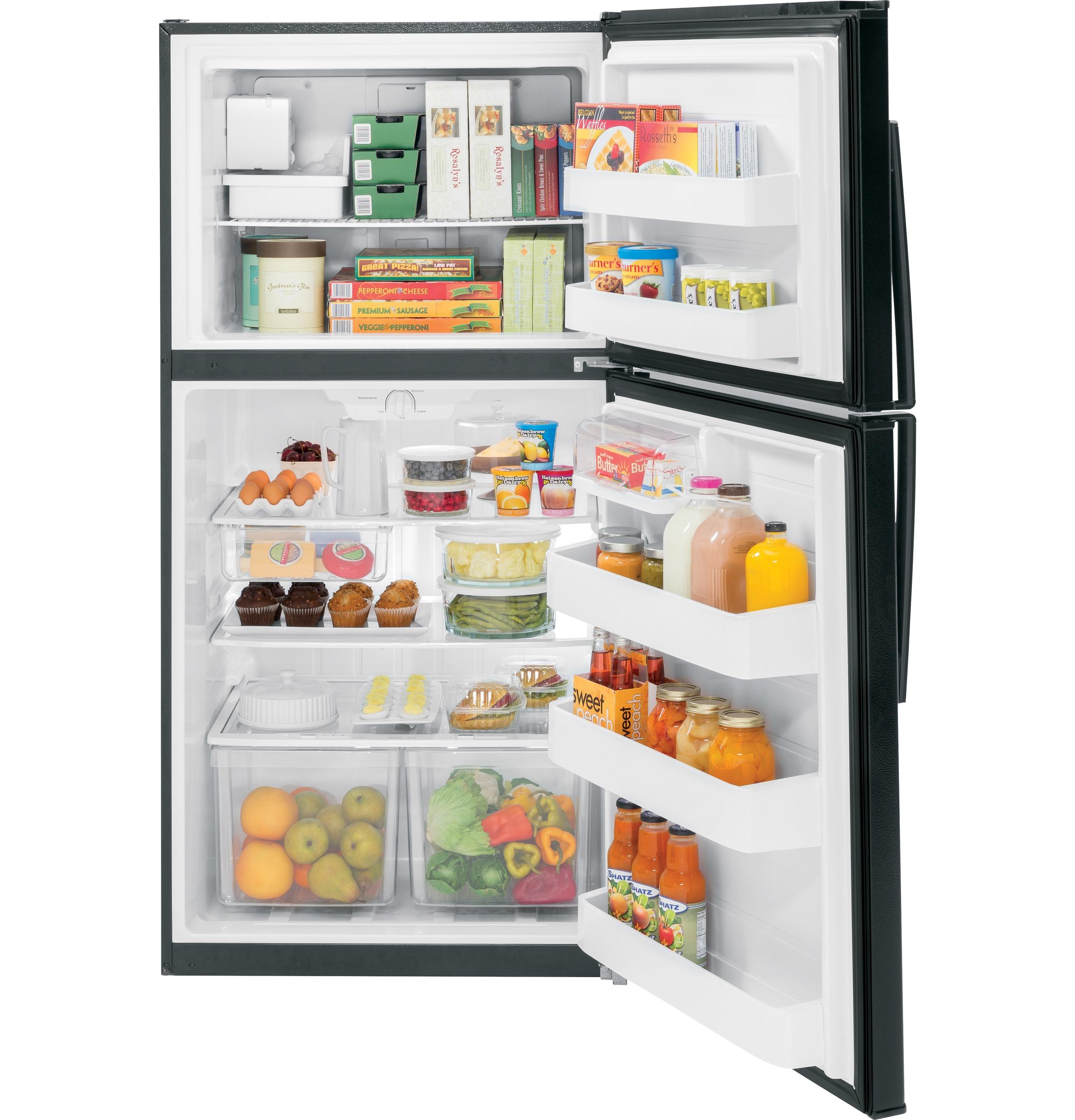 GIE21GTHBB GE® ENERGY STAR® 21.1 Cu. Ft. Top-Freezer Refrigerator