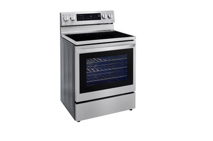 Lg LREL6325F 6.3 cu. ft. Smart Wi-Fi Enabled True Convection InstaView® Electric Range with Air Fry