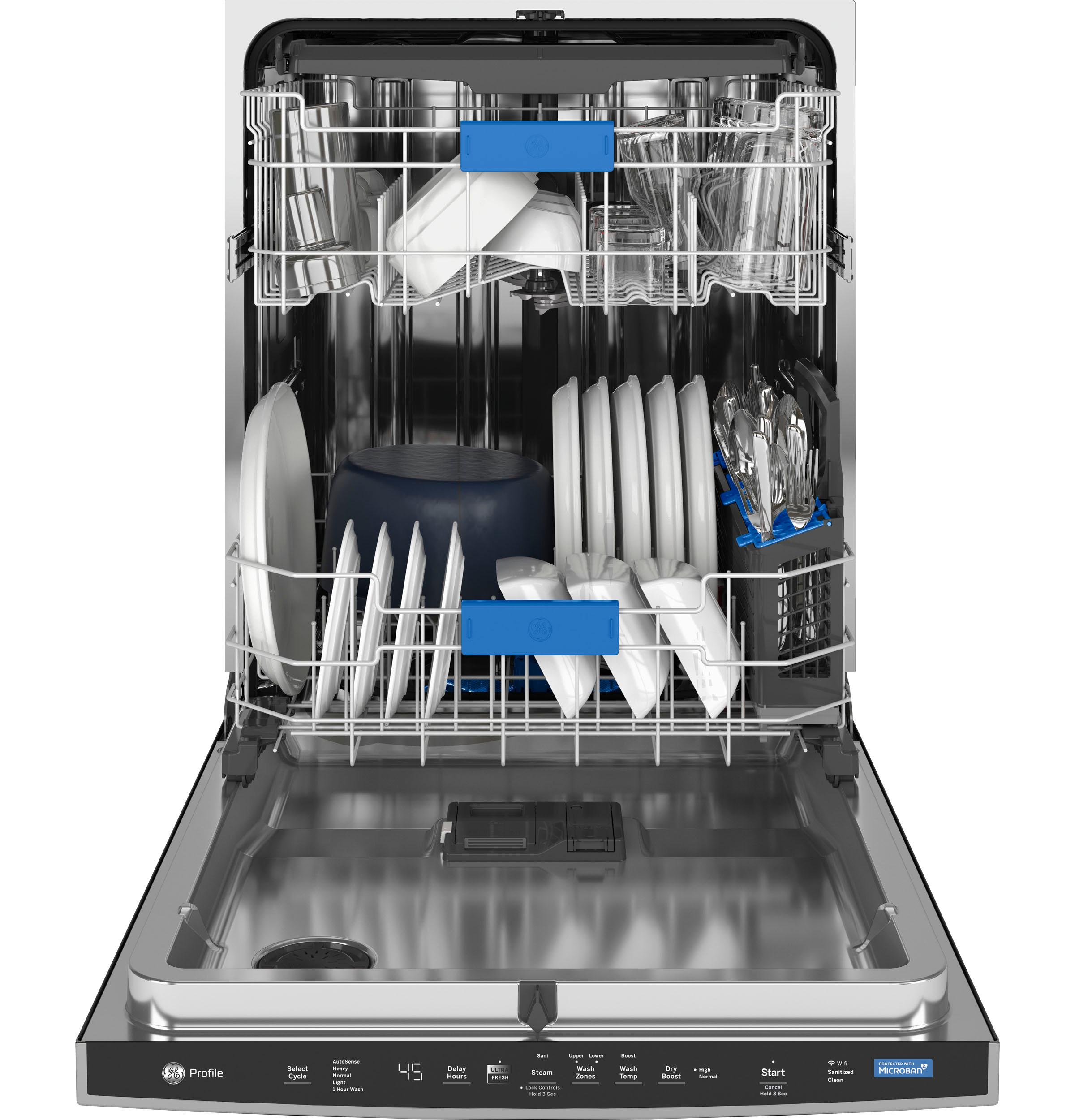 GE Profile™ ENERGY STAR® UltraFresh System Dishwasher with Stainless Steel Interior