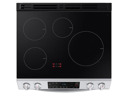 Samsung 6.3 cu. ft. Smart Rapid Heat Induction Slide-in Range in Stainless Steel