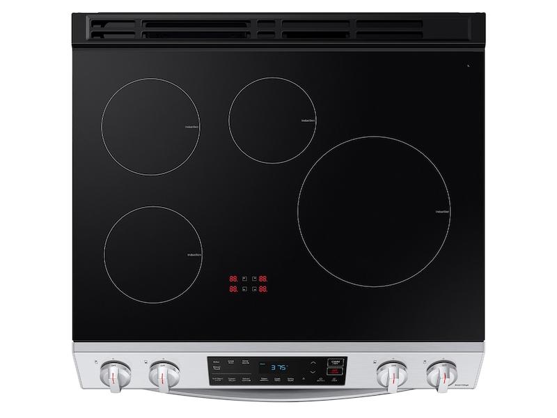 Samsung 6.3 cu. ft. Smart Rapid Heat Induction Slide-in Range in Stainless Steel