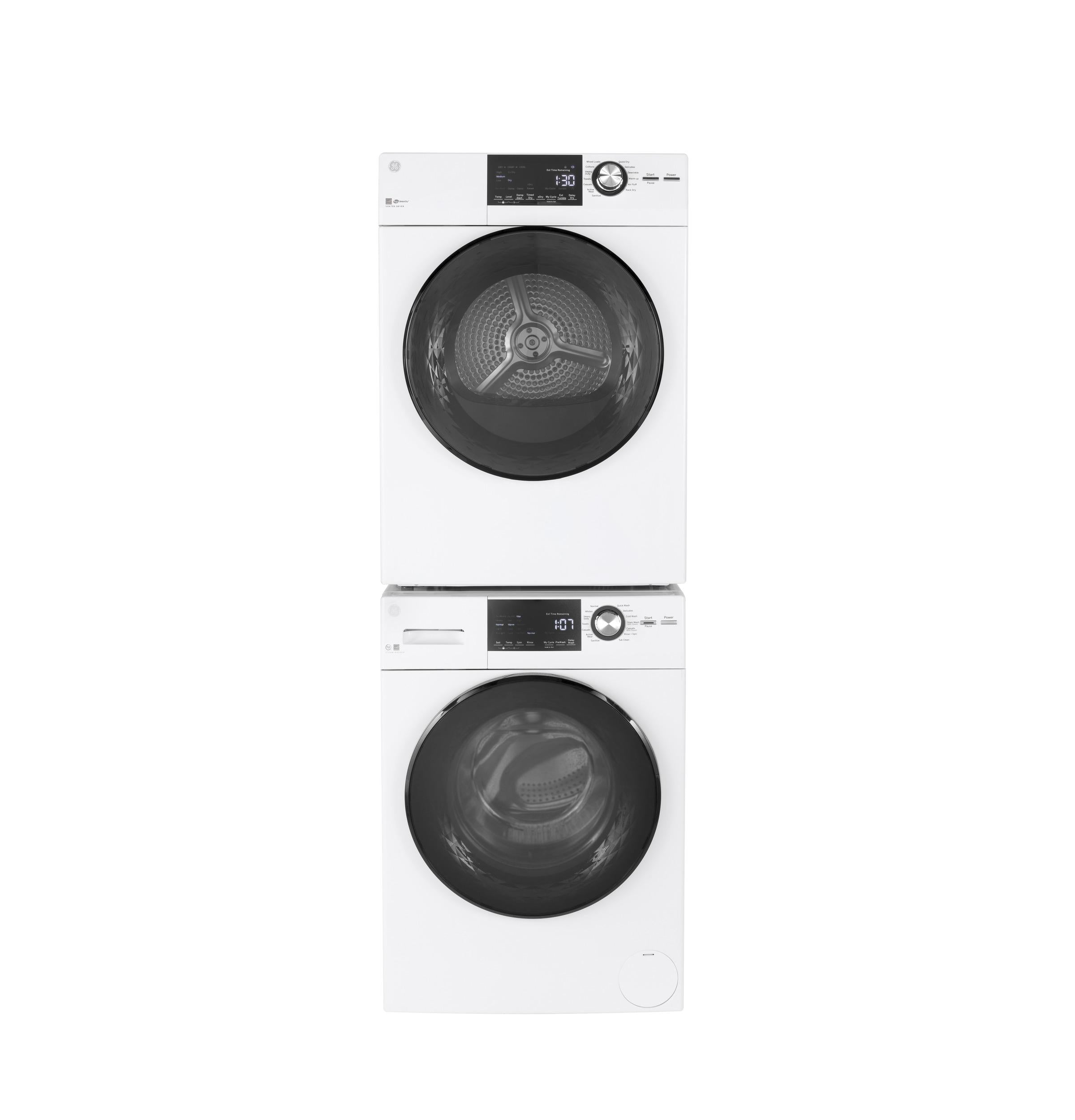 GE® ENERGY STAR® 24" 4.3 Cu.Ft. Front Load Vented Electric Dryer with Stainless Steel Basket