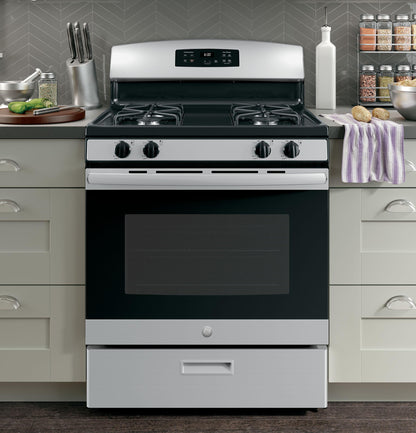 JGBS60REKSS GE® 30" Free-Standing Gas Range