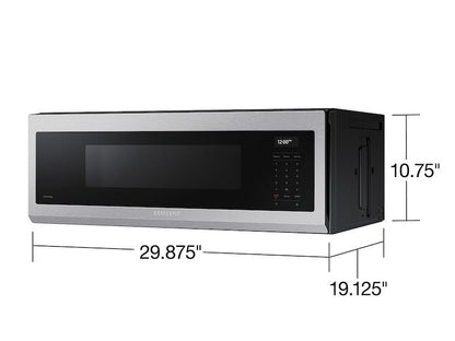 Samsung ME11A7710DS 1.1 cu. ft. Smart SLIM Over-the-Range Microwave with 550 CFM Hood Ventilation, Wi-Fi & Voice Control in Stainless Steel