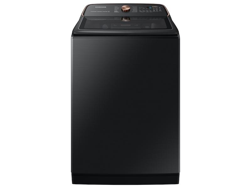 5.5 cu. ft. Extra-Large Capacity Smart Top Load Washer with Auto Dispense System in Brushed Black