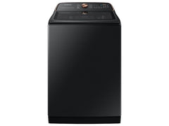 Samsung WA55A7700AV 5.5 cu. ft. Extra-Large Capacity Smart Top Load Washer with Auto Dispense System in Brushed Black