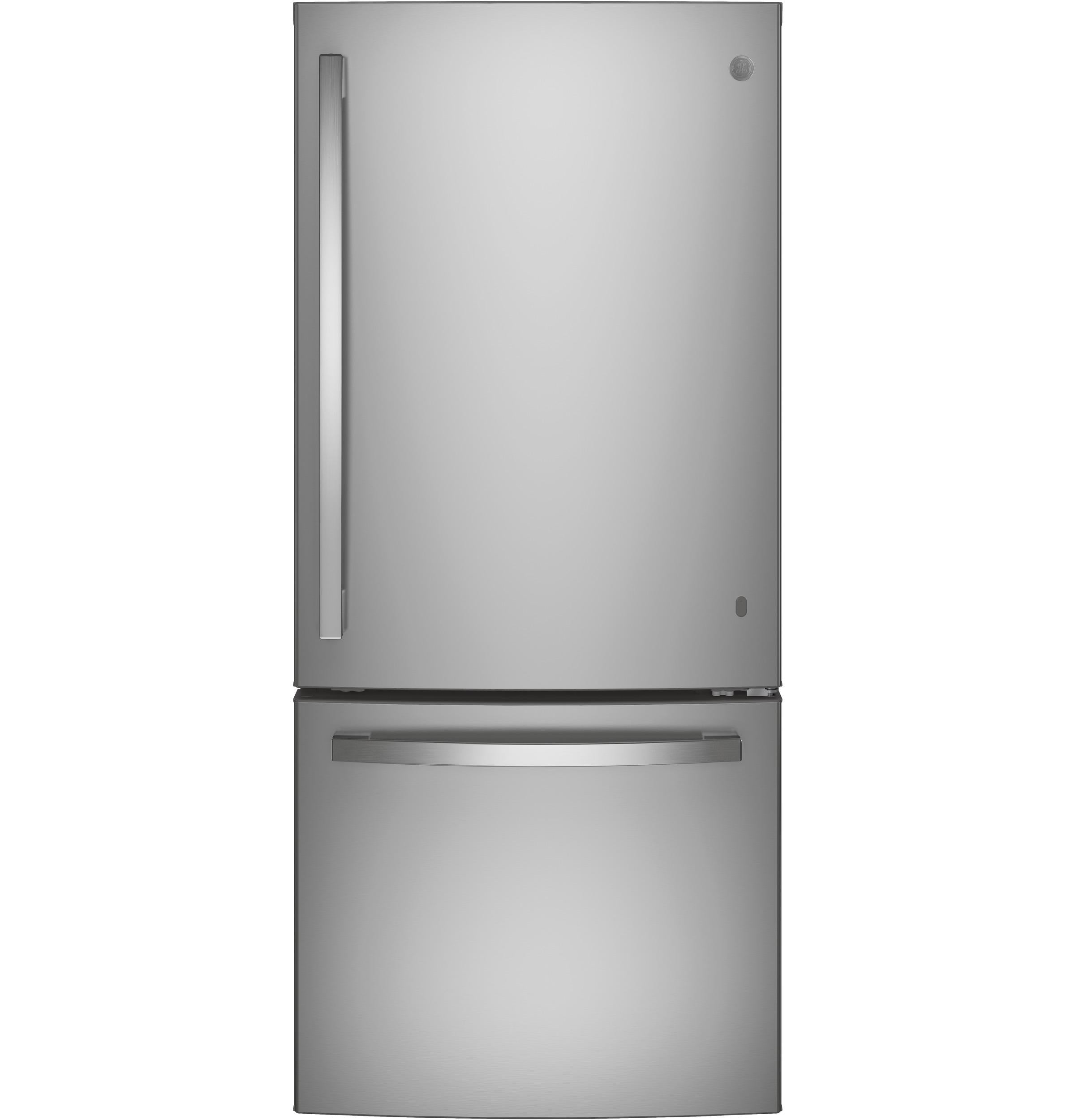 GDE21EYKFS GE® ENERGY STAR® 21.0 Cu. Ft. Bottom-Freezer Refrigerator