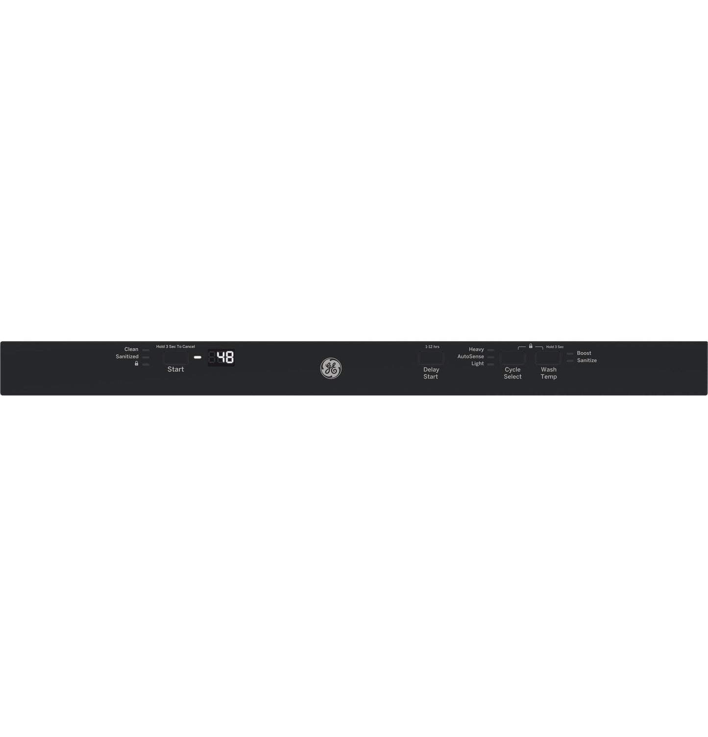 GDT226SGLBB GE® ENERGY STAR® ADA Compliant Stainless Steel Interior Dishwasher with Sanitize Cycle
