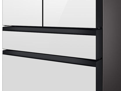 Samsung RF23BB860012AA Bespoke 4-Door French Door Refrigerator (23 cu. ft.) with Beverage Center™ in White Glass