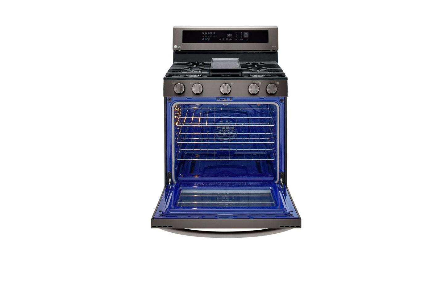 Lg LRGL5825D 5.8 cu ft. Smart Wi-Fi Enabled True Convection InstaView® Gas Range with Air Fry