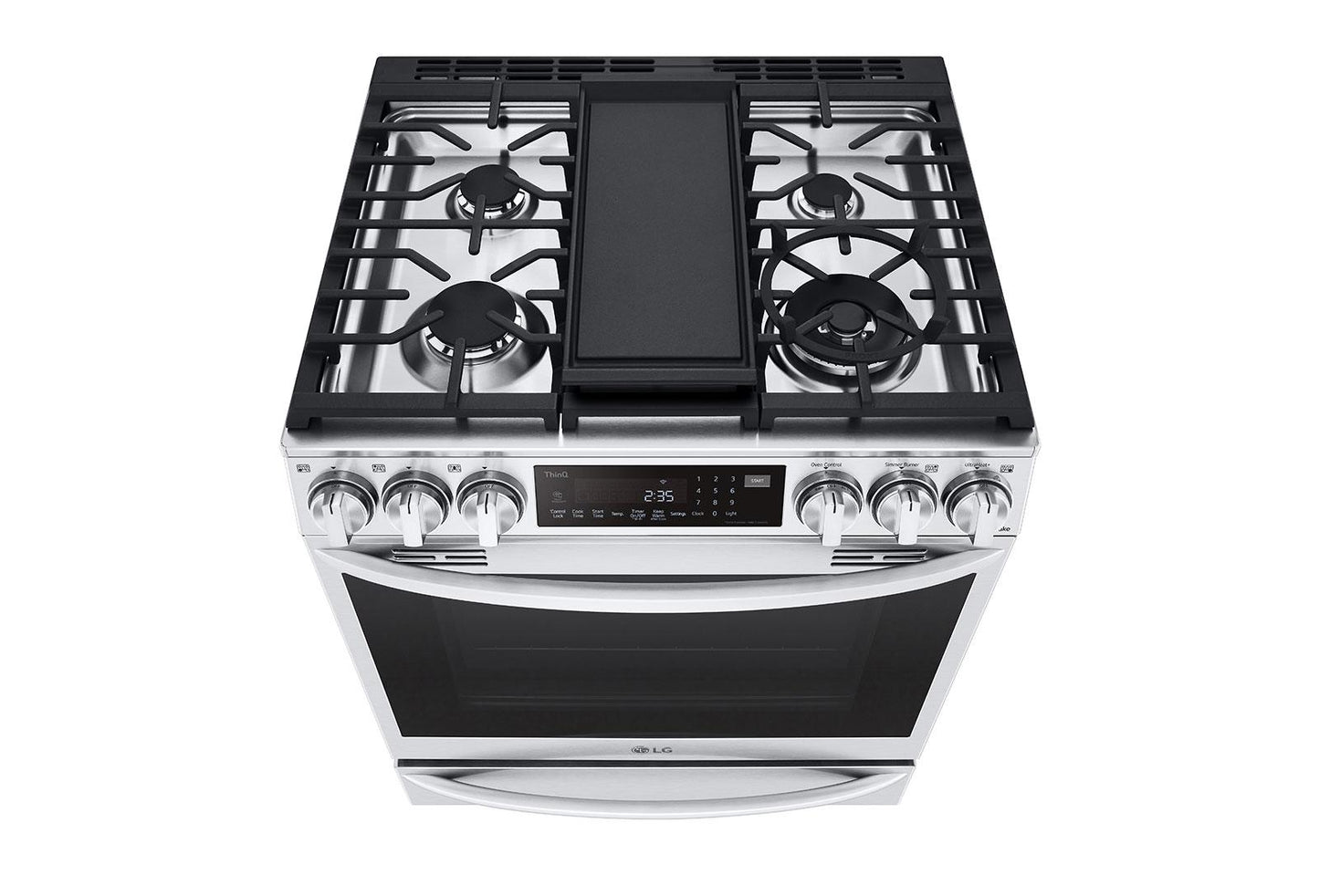 Lg LSGL6337F 6.3 cu. ft. Smart Gas Slide-in Range with InstaView® ProBake Convection®, Air Fry, and Air Sous Vide