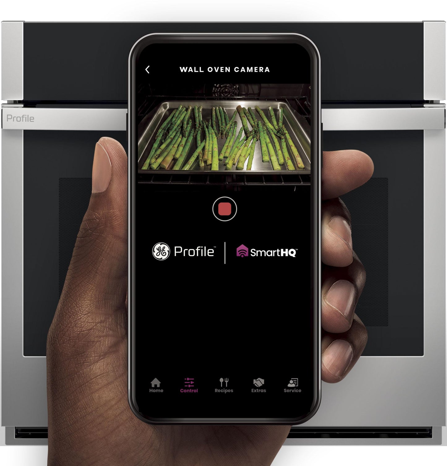 PTS9000SNSS GE Profile™ 30" Smart Built-In Convection Single Wall Oven with In-Oven Camera and No Preheat Air Fry