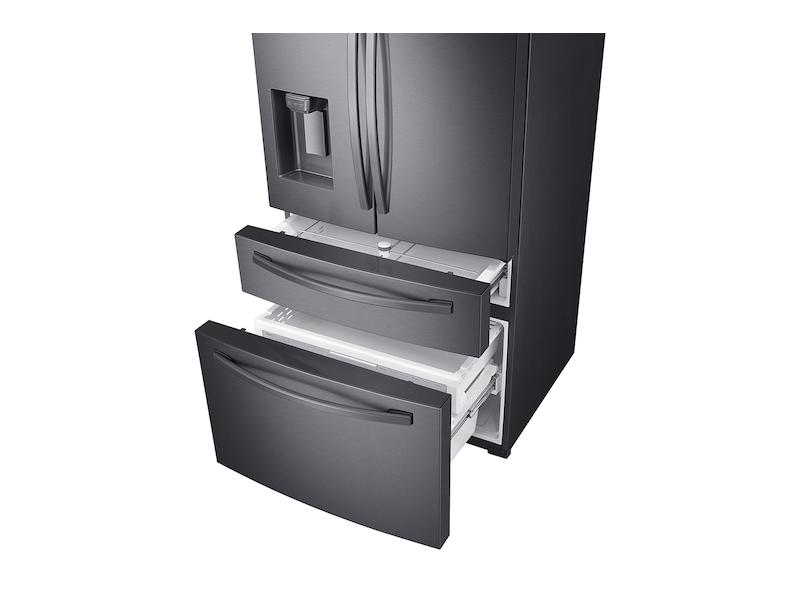 23 cu. ft. Counter Depth 4-Door French Door Refrigerator with FlexZone™ Drawer in Black Stainless Steel