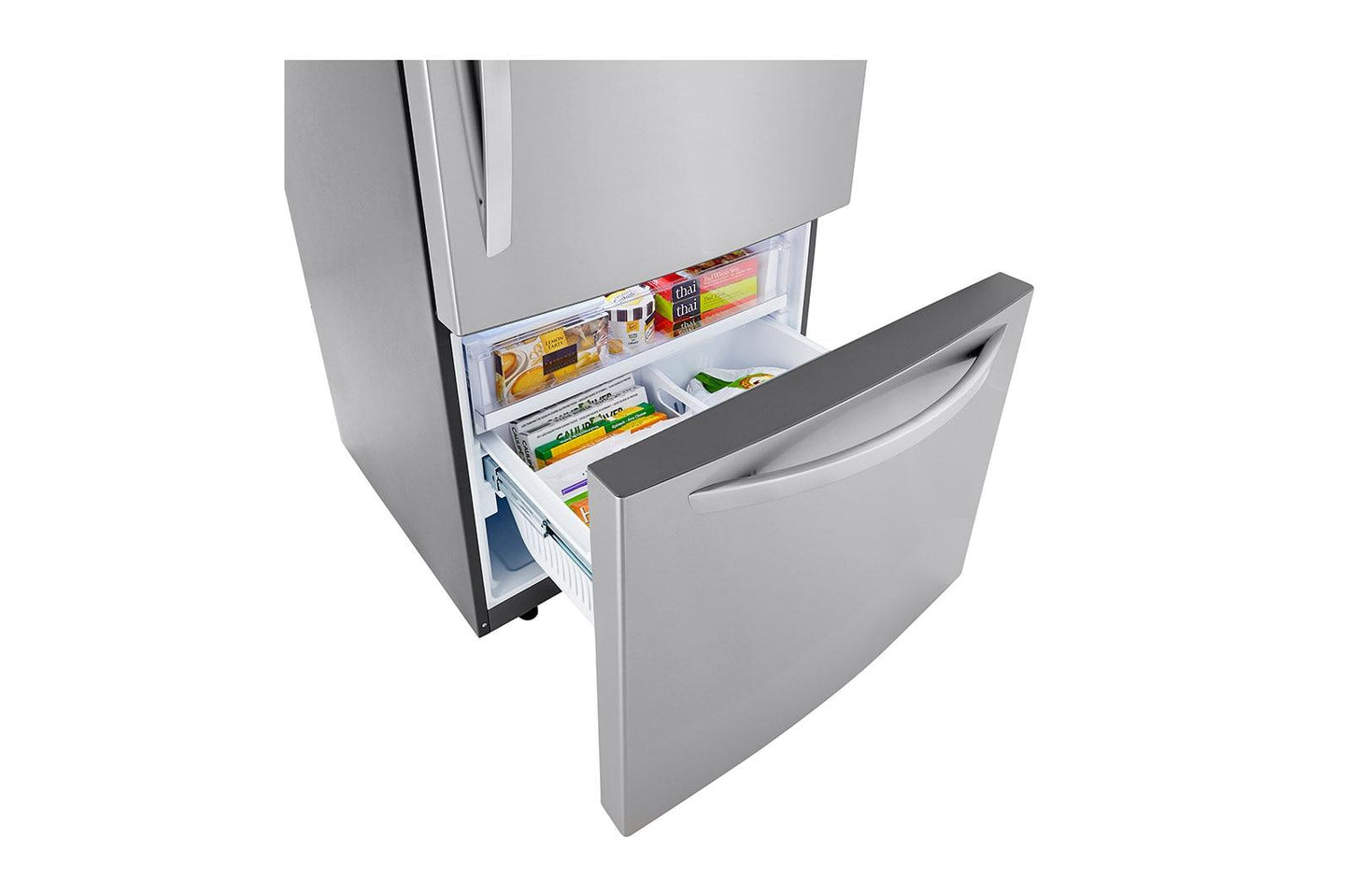 Lg LRDCS2603S 26 cu. ft. 33 Inch Wide Bottom Freezer Refrigerator - Stainless Steel