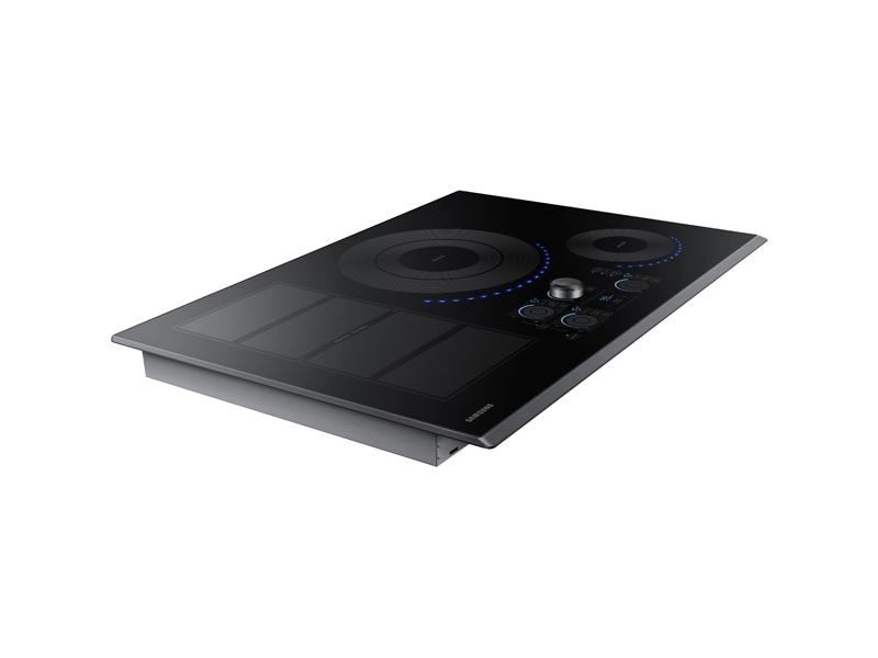 30" Smart Induction Cooktop in Black Stainless Steel