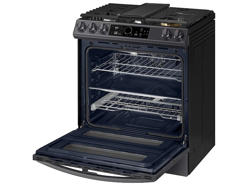 Samsung 6.0 cu ft. Smart Slide-in Gas Range with Flex Duo™, Smart Dial