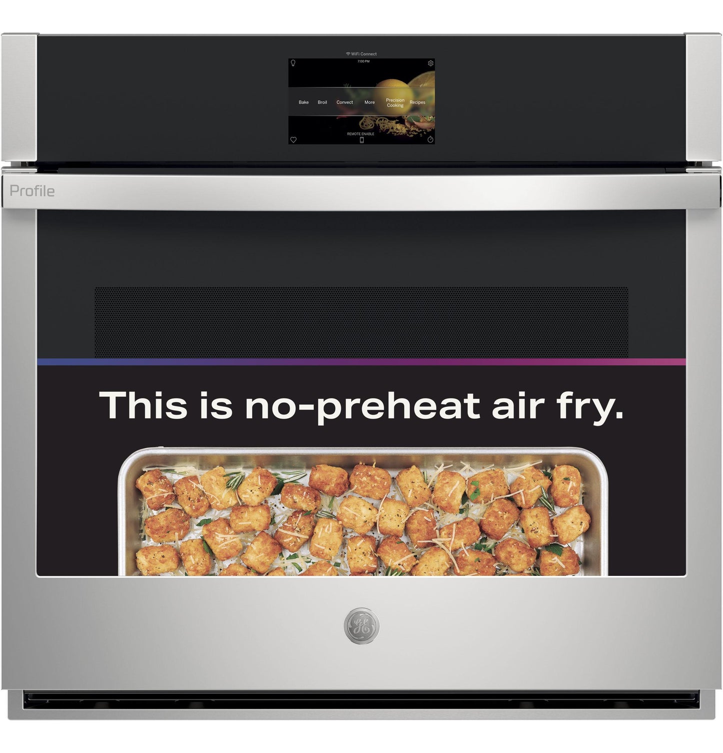 PTS7000SNSS GE Profile™ 30" Smart Built-In Convection Single Wall Oven with No Preheat Air Fry and Precision Cooking