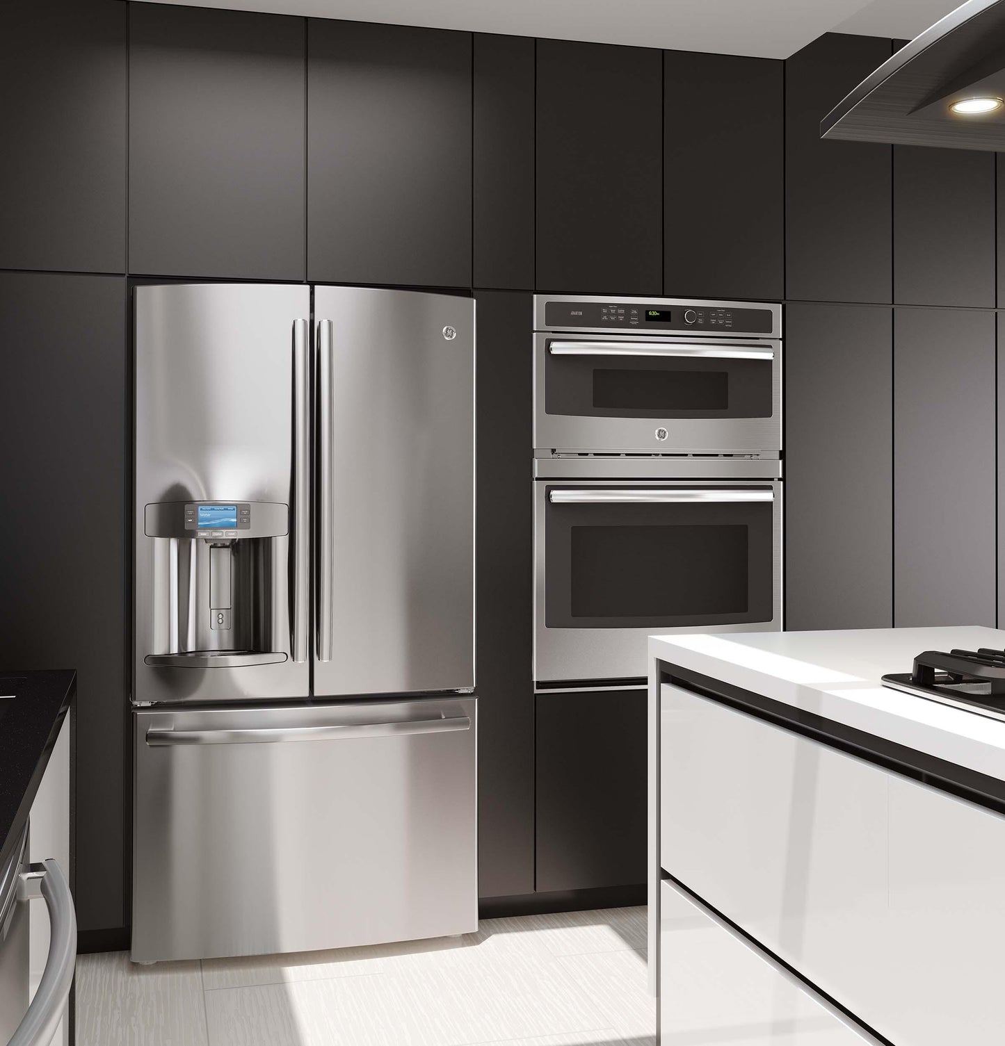 PT9800SHSS GE Profile™ 30 in. Combination Double Wall Oven with Convection and Advantium® Technology