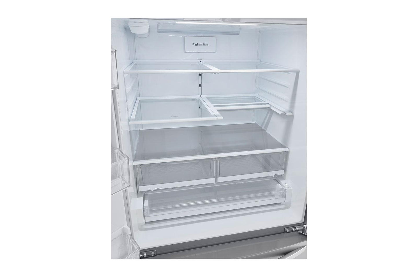 Lg LRMXC2206S 22 cu ft. Smart Counter Depth Double Freezer Refrigerator with Craft Ice™