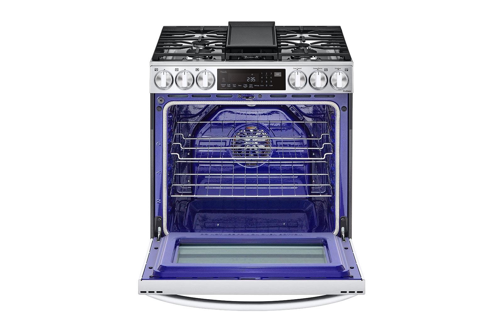 6.3 cu ft. Smart wi-fi Enabled ProBake Convection® InstaView® Gas Slide-In Range with Air Fry